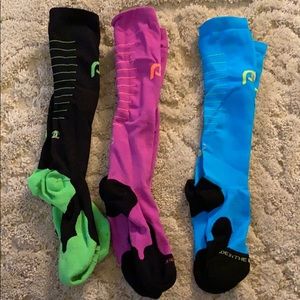 Lot pro compression socks- 3 pairs s/m
